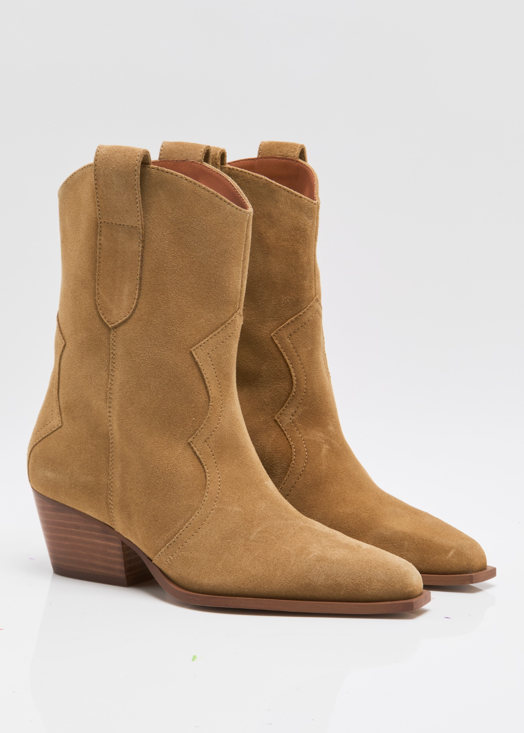 Free People Cat Nap Cowboy Boots | Camel Suede
