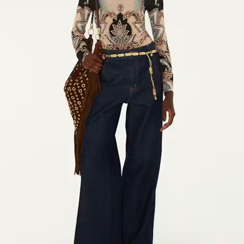 FARM Rio Tapestry Dream Beige Jersey Blouse