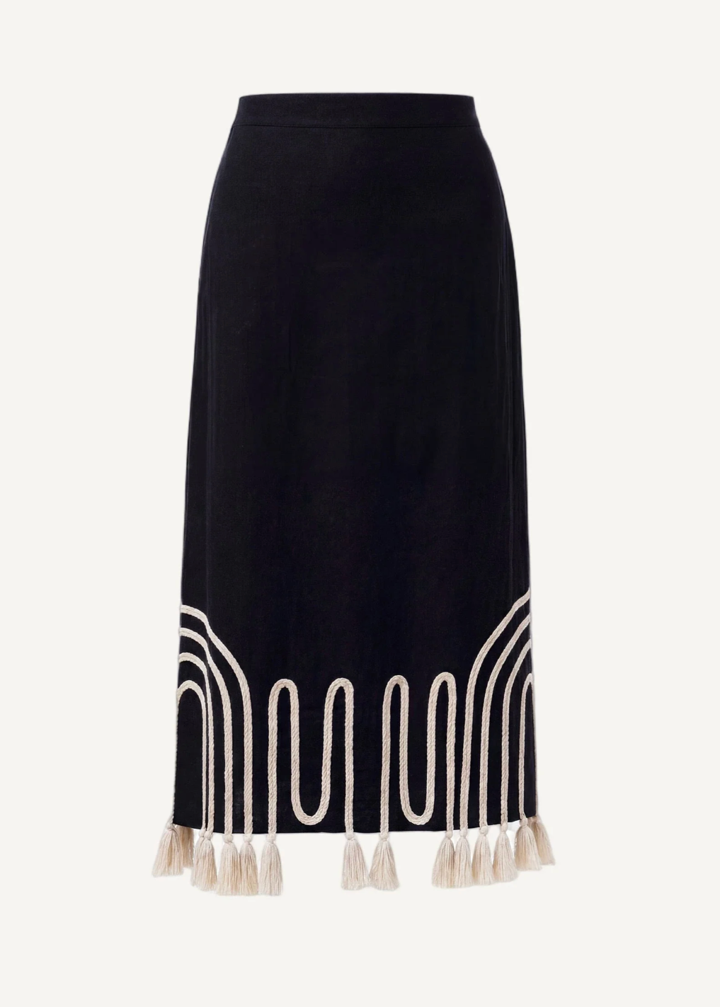 Cleobella Lola Midi Skirt | Black Ivory