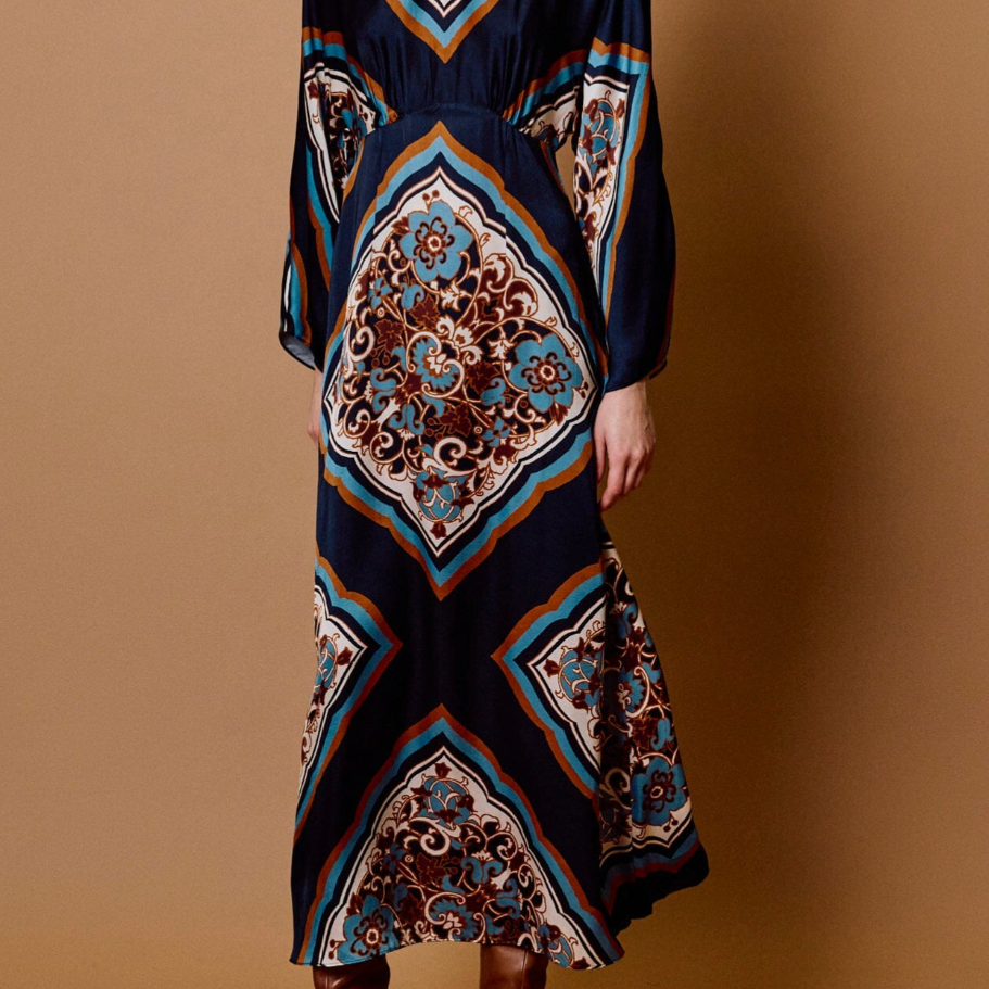 Cleobella Fawn Ankle Dress | Black Floral Anise