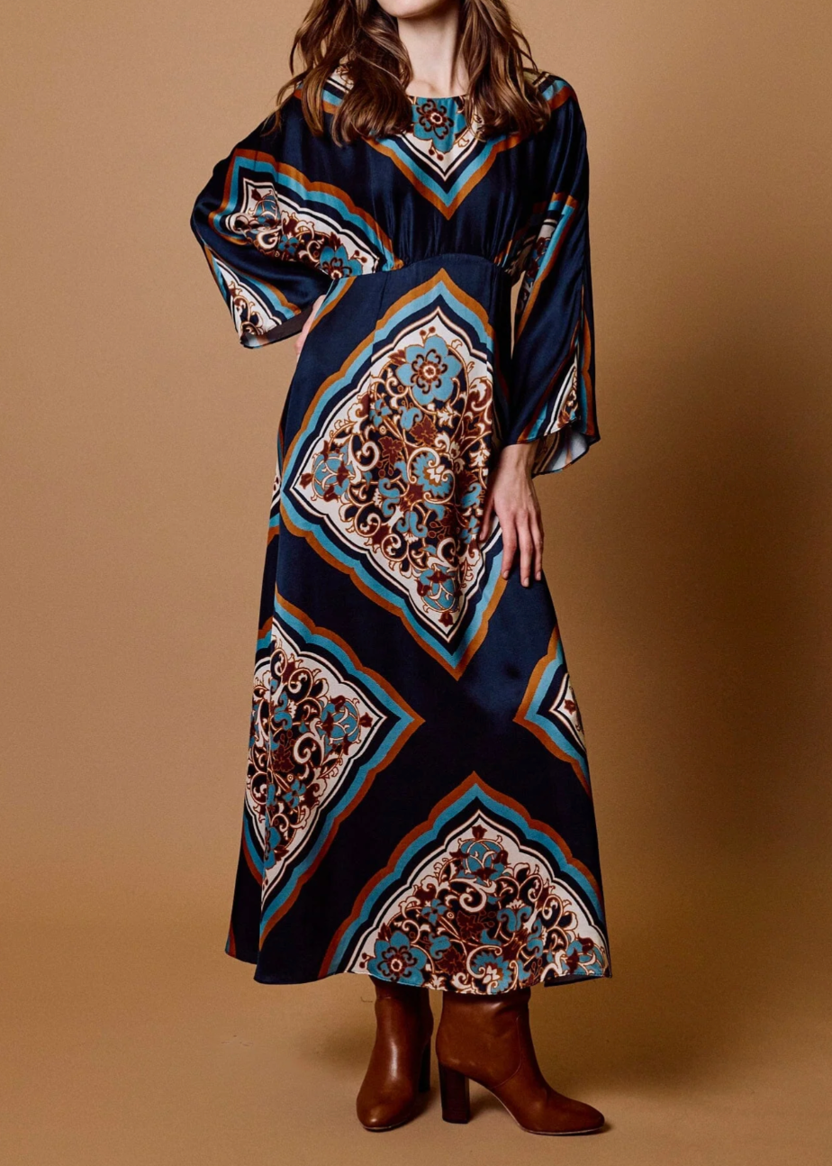 Cleobella Fawn Ankle Dress | Black Floral Anise