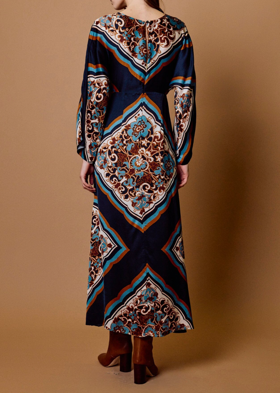 Cleobella Fawn Ankle Dress | Black Floral Anise