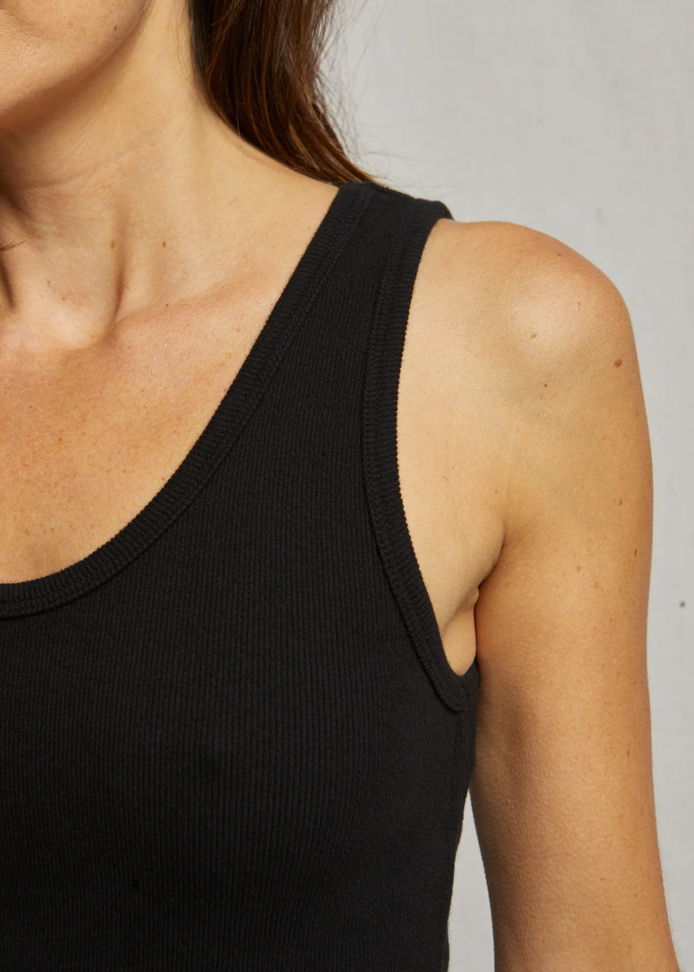Perfect White Tee Blondie Tank Top | True Black