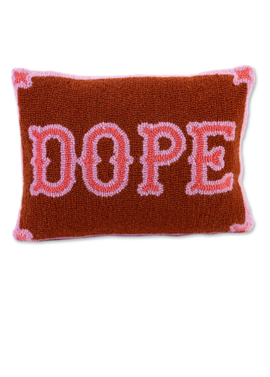 Furbish Studio Dope Needlepoint Pillow