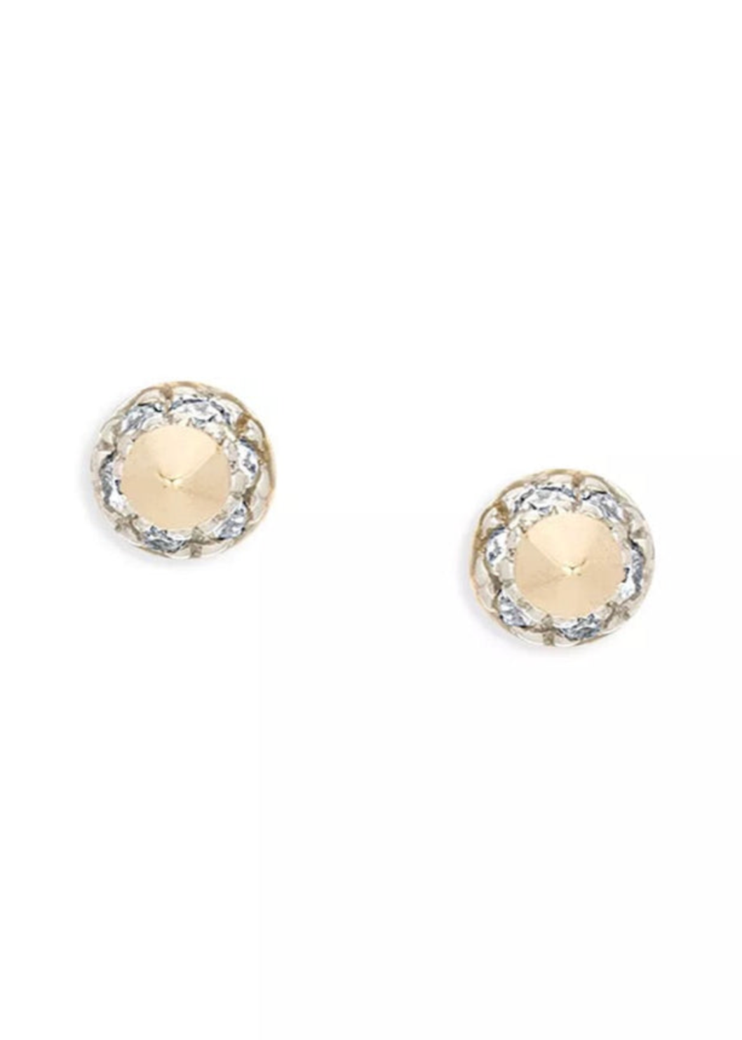 Adina Reyter 14k Gold London Pavé Diamond 3D Spike Post Earrings