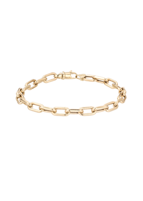 Adina Reyter 5.3mm Italian Chain Link Bracelet 14k Yellow Gold