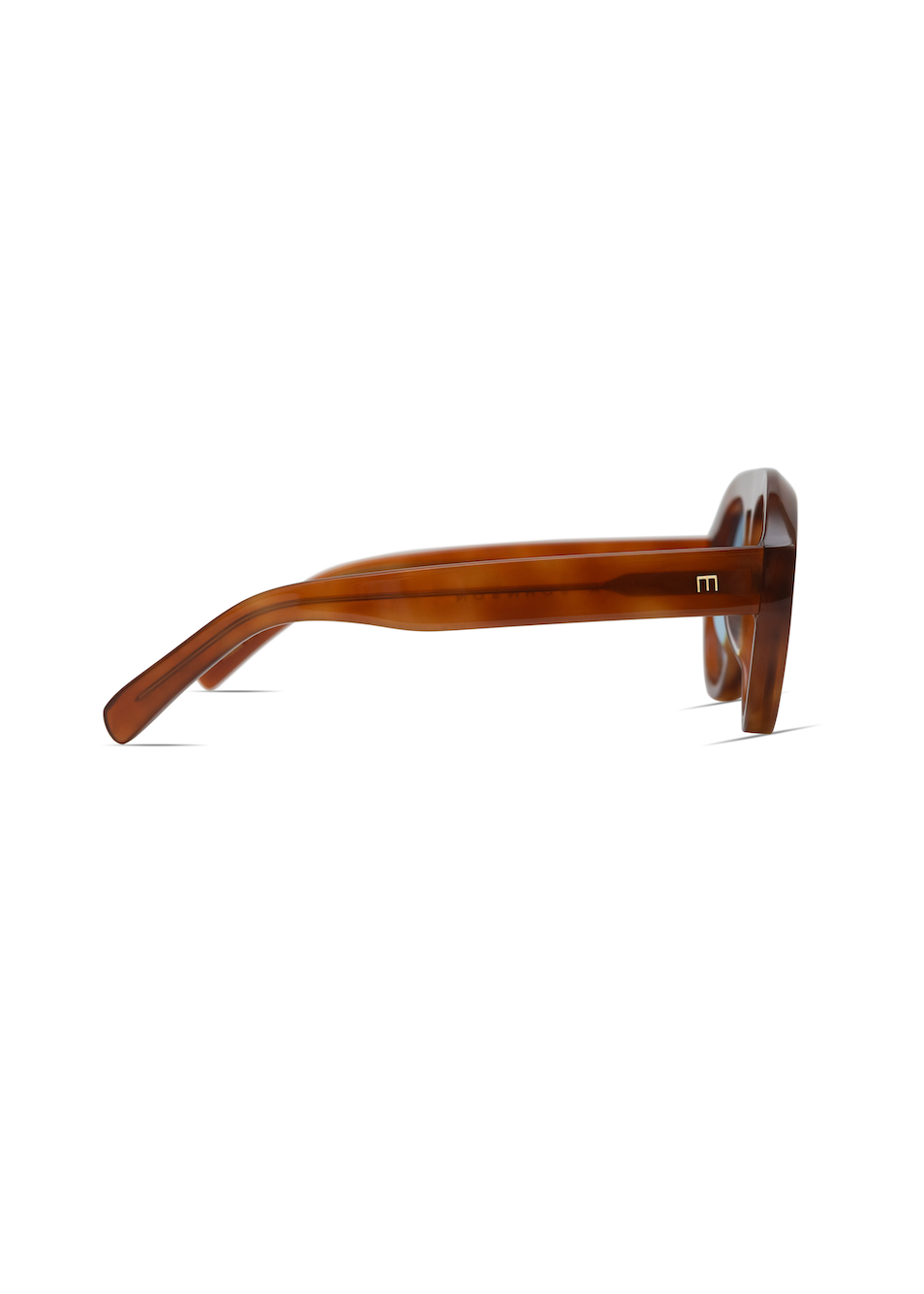 Elisa Johnson Val in Light Brown Tortoise Blue Lens
