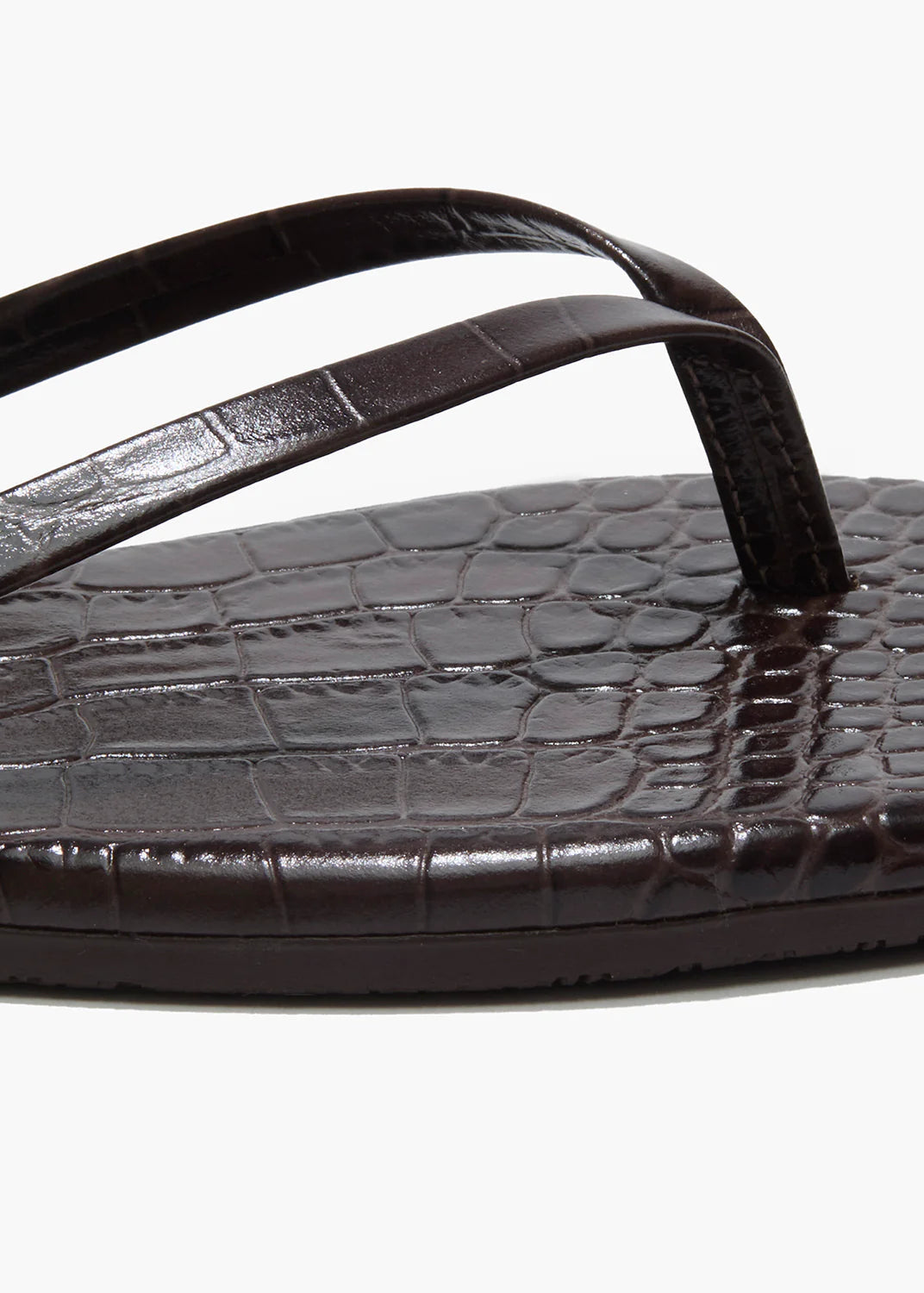 TKEES Square Toe Lily Croc | Carob