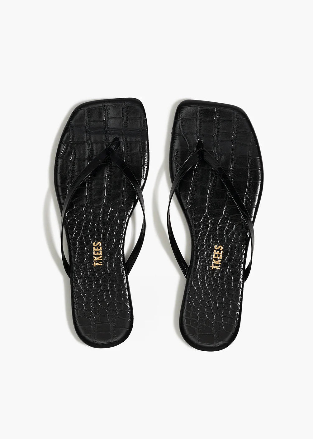 TKEES Square Toe Lily Croc | Sable