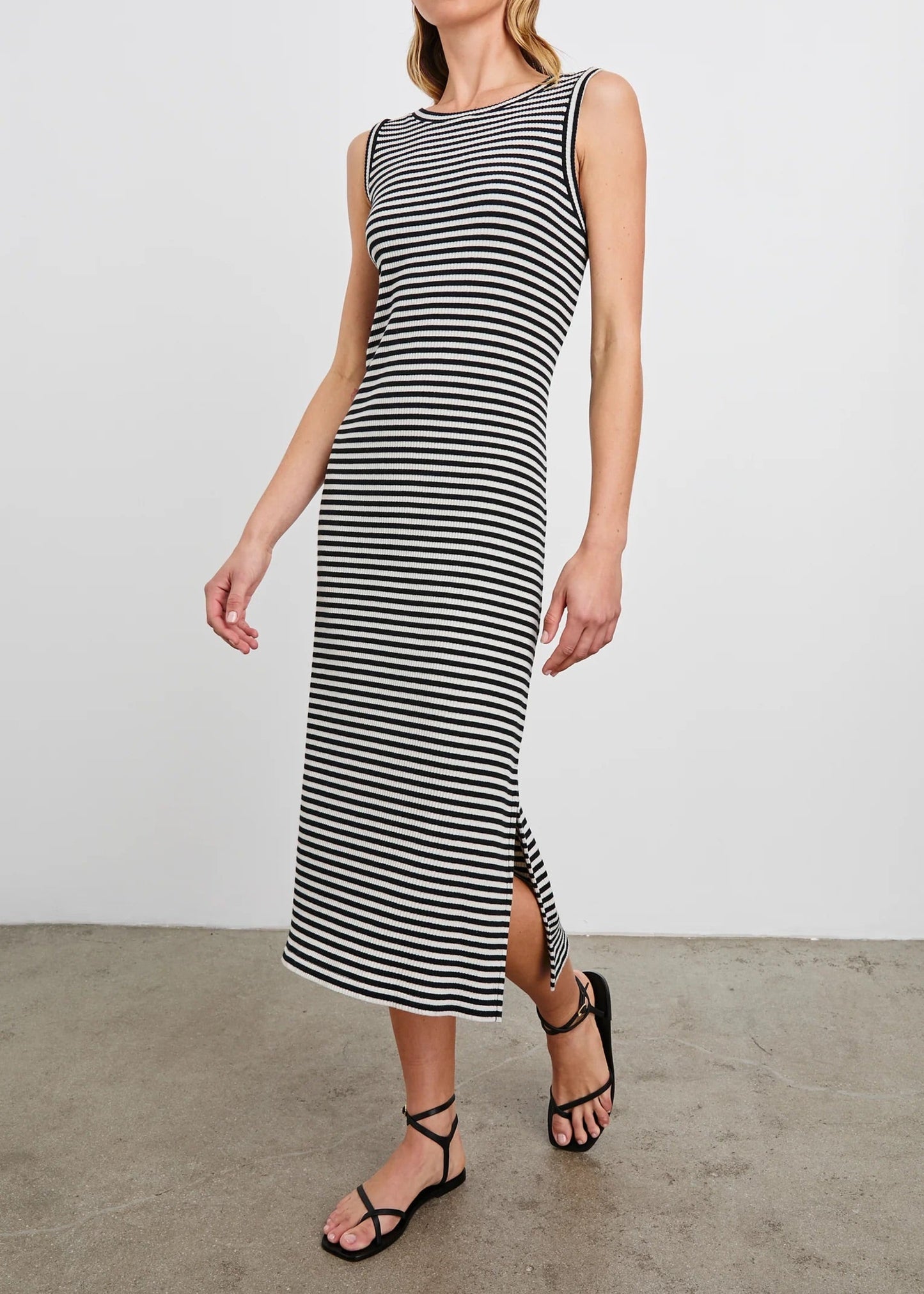 Rails Tank Dress | Black Birch Stripe