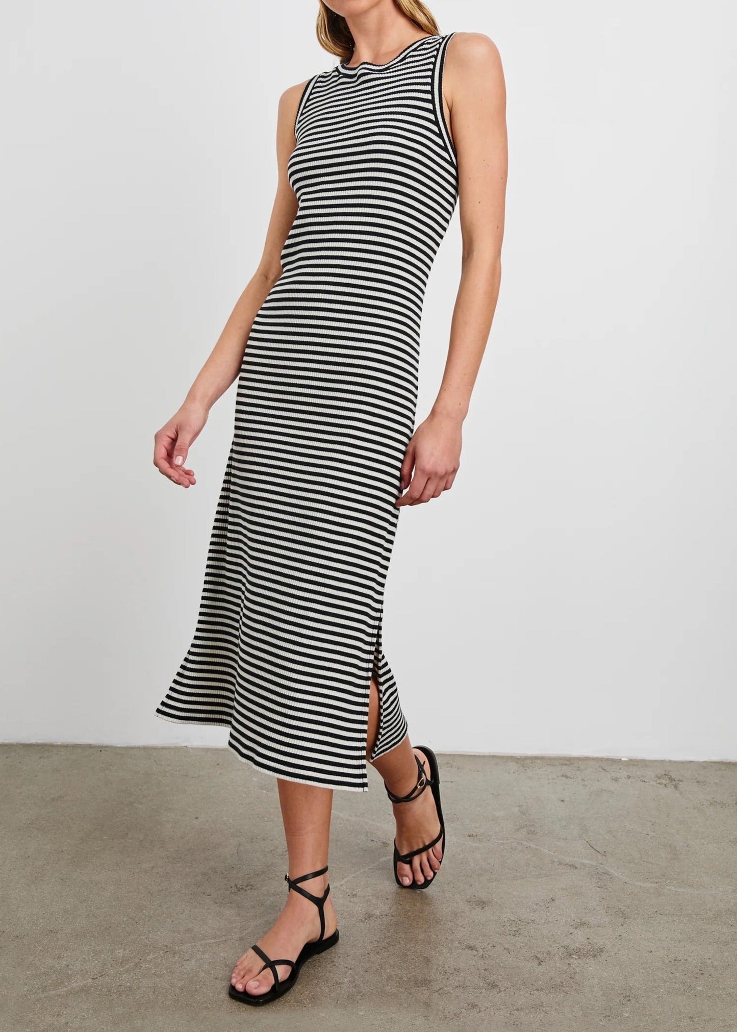 Rails Tank Dress | Black Birch Stripe