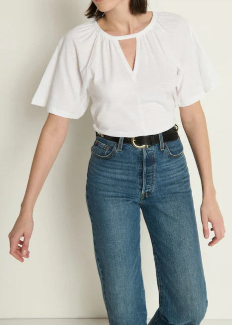 Nation LTD Tracy Keyhole Top | White