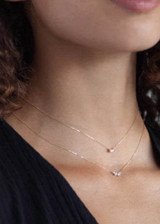 Adina Reyter Scattered Diamond Necklace 14k Yellow Gold