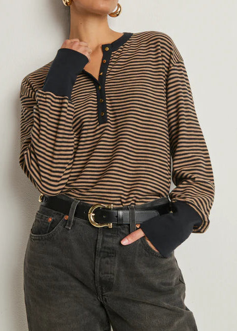 Nation LTD Victoria Henley | Mini Cocoa Stripe