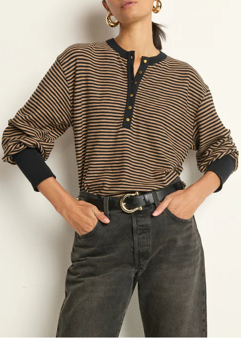 Nation LTD Victoria Henley | Mini Cocoa Stripe