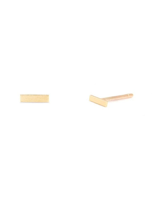 10k Gold Tinsel Stud Earrings