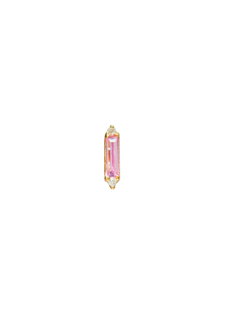 10k Dazzle Stud Pink Sapphire