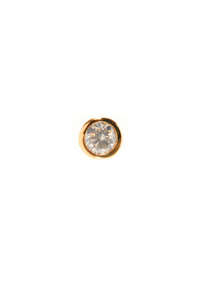 SCOSHA Brilliant Bezel Diamond Stud Earrings