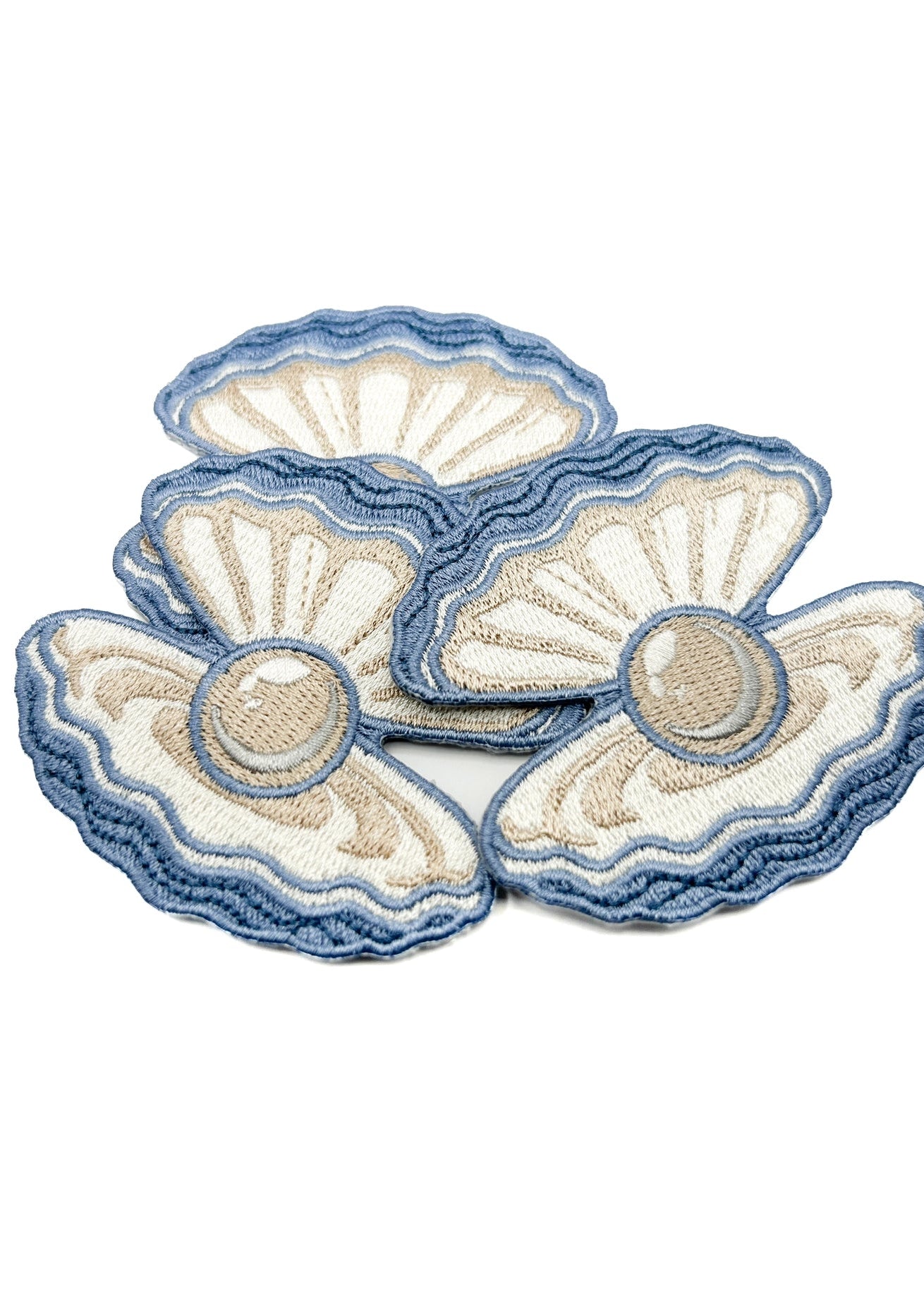 Field Trip Threads Pearl Oyster Embroidered Patch