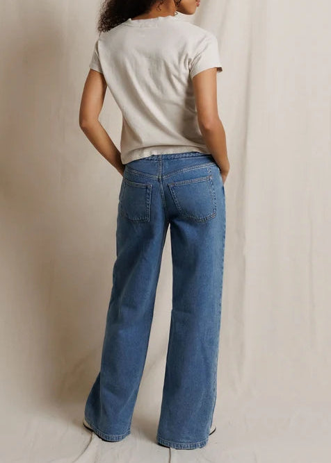 Perfect White Tee Alanis Recycled Cotton V Neck Tee | Whitecap Grey