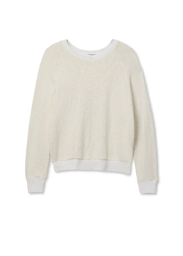 Perfect White Tee Aulani Coastal Slub Crewneck Sweater | Natural