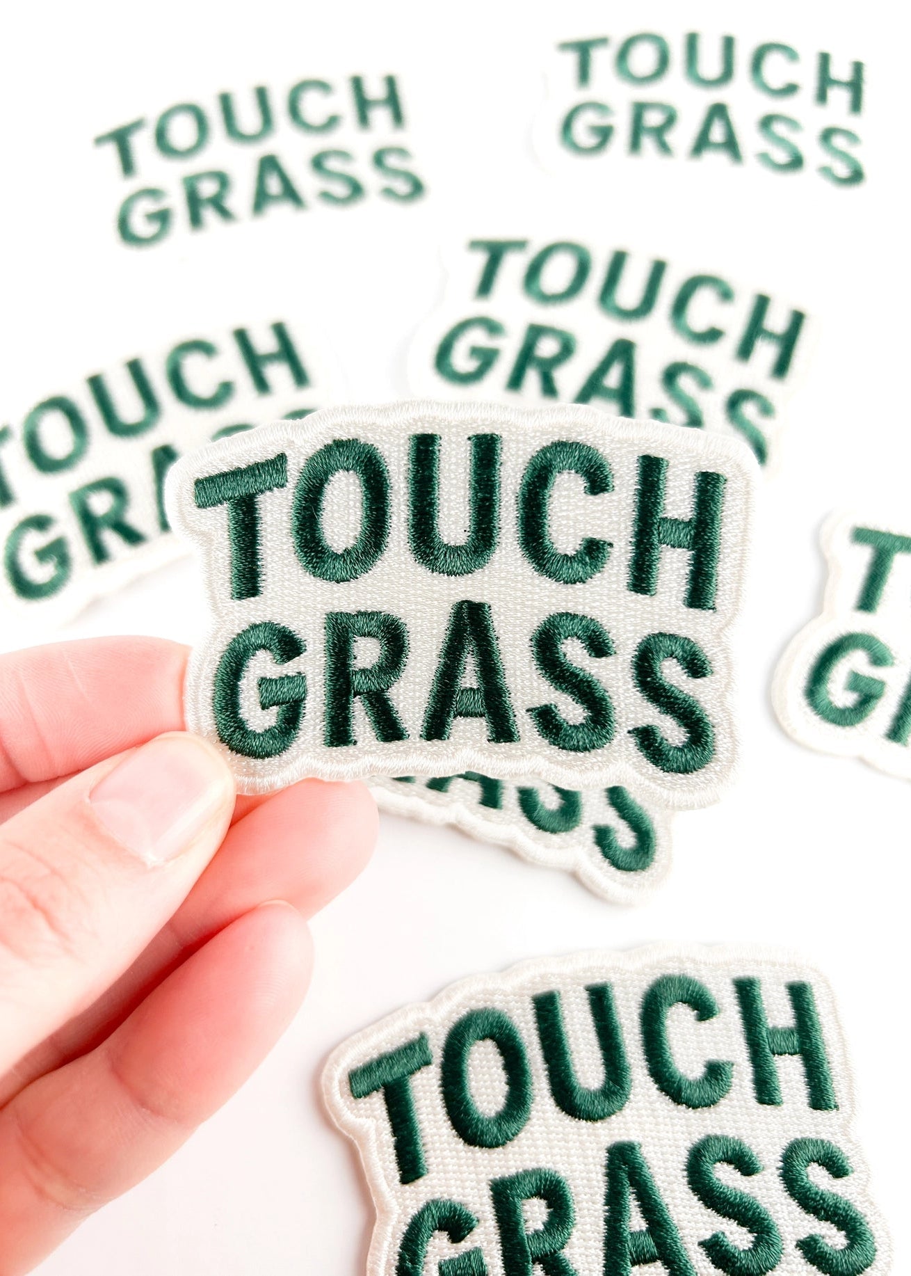 Field Trip Threads Touch Grass Embroidered Patch