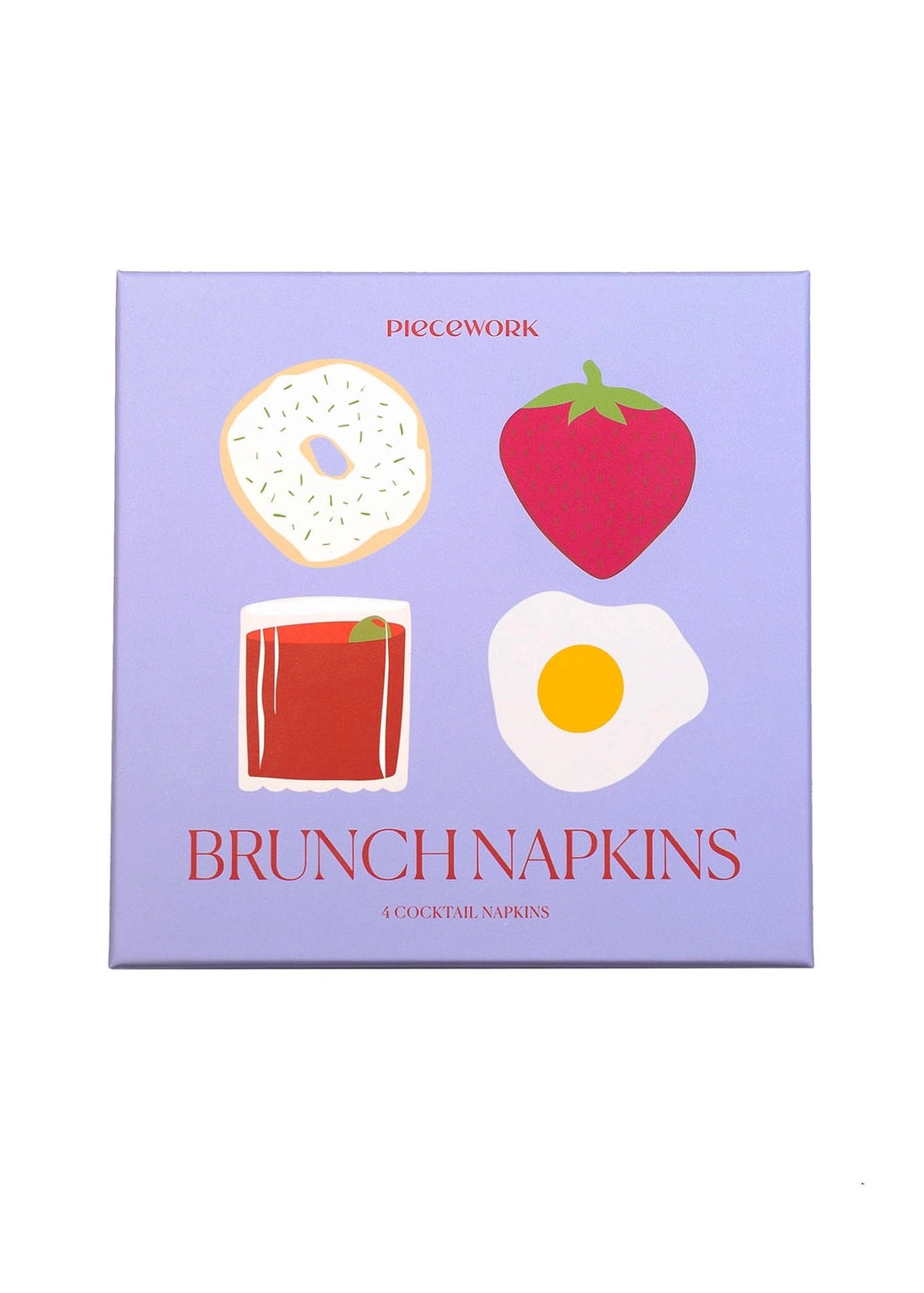 Piecework Brunch Cocktail Napkins | Set of 4