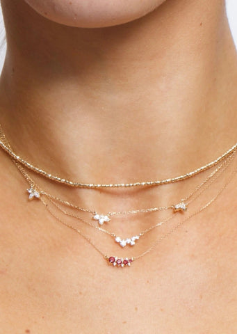 Gold Bead Chain Necklace