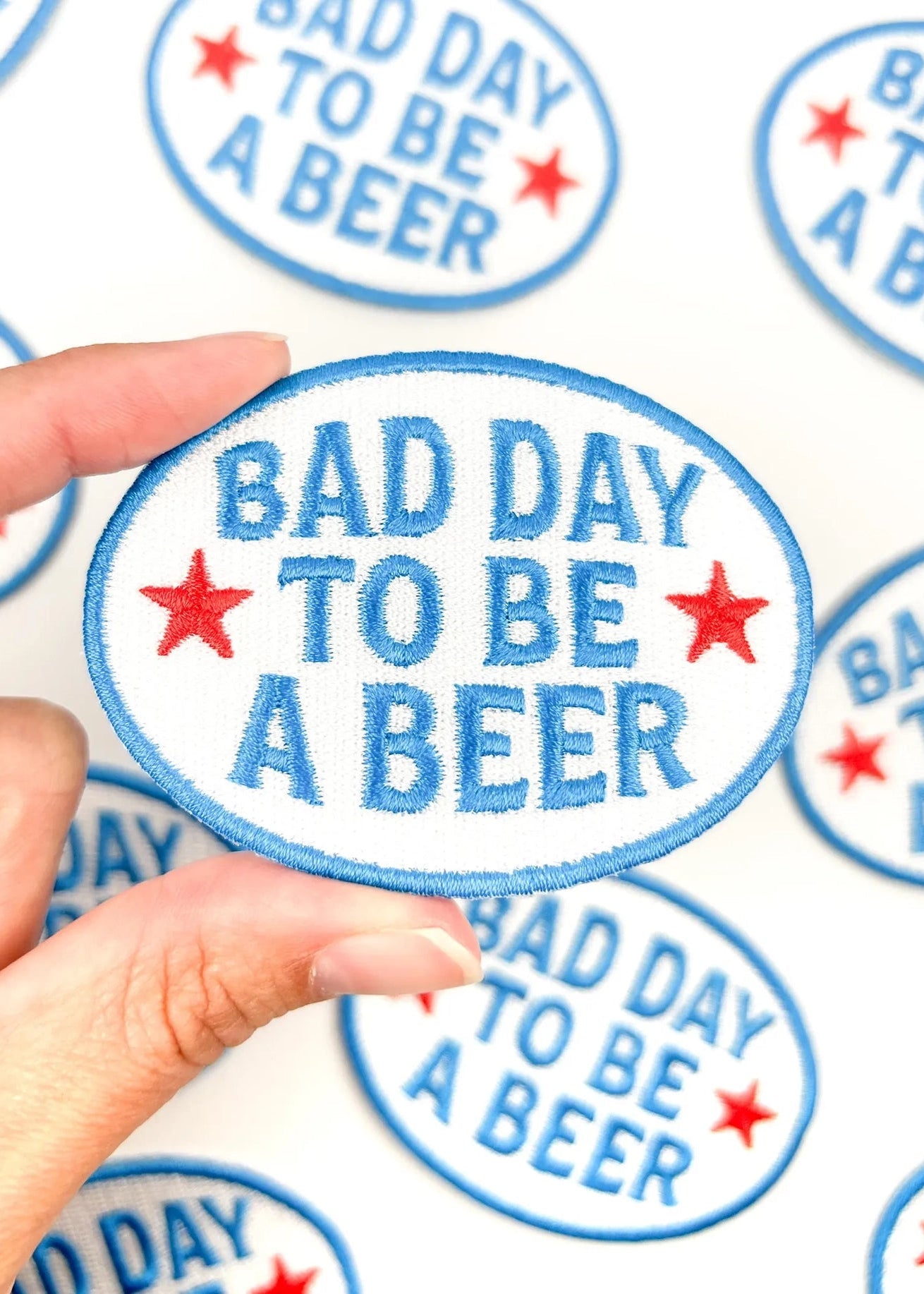 Field Trip Threads Bad Day To Be A Beer Embroidered Iron-On Patch