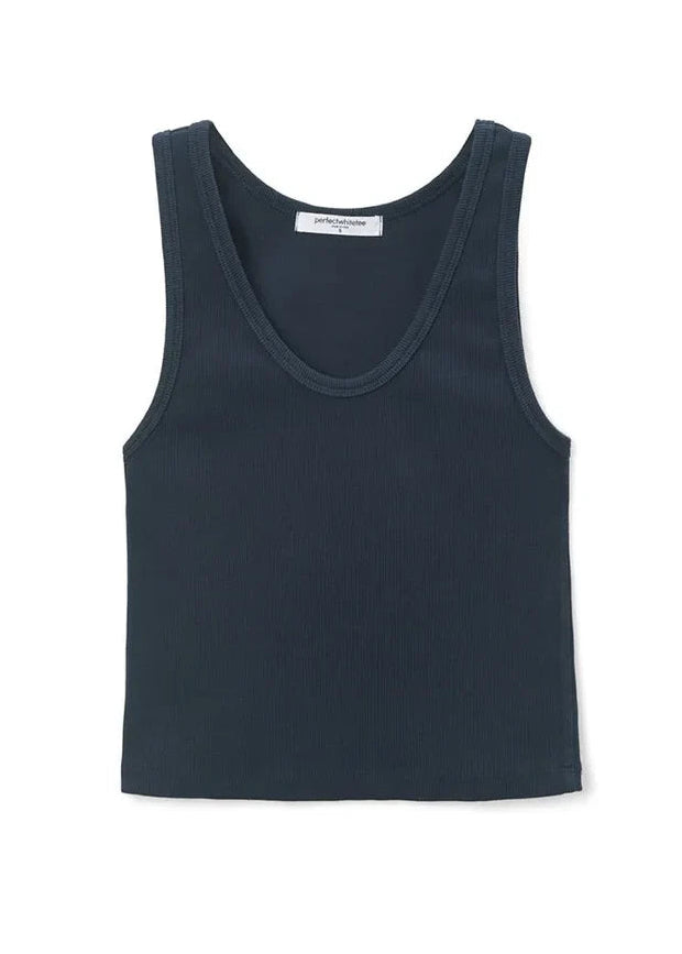 Perfect White Tee Blondie Tank Top | Navy