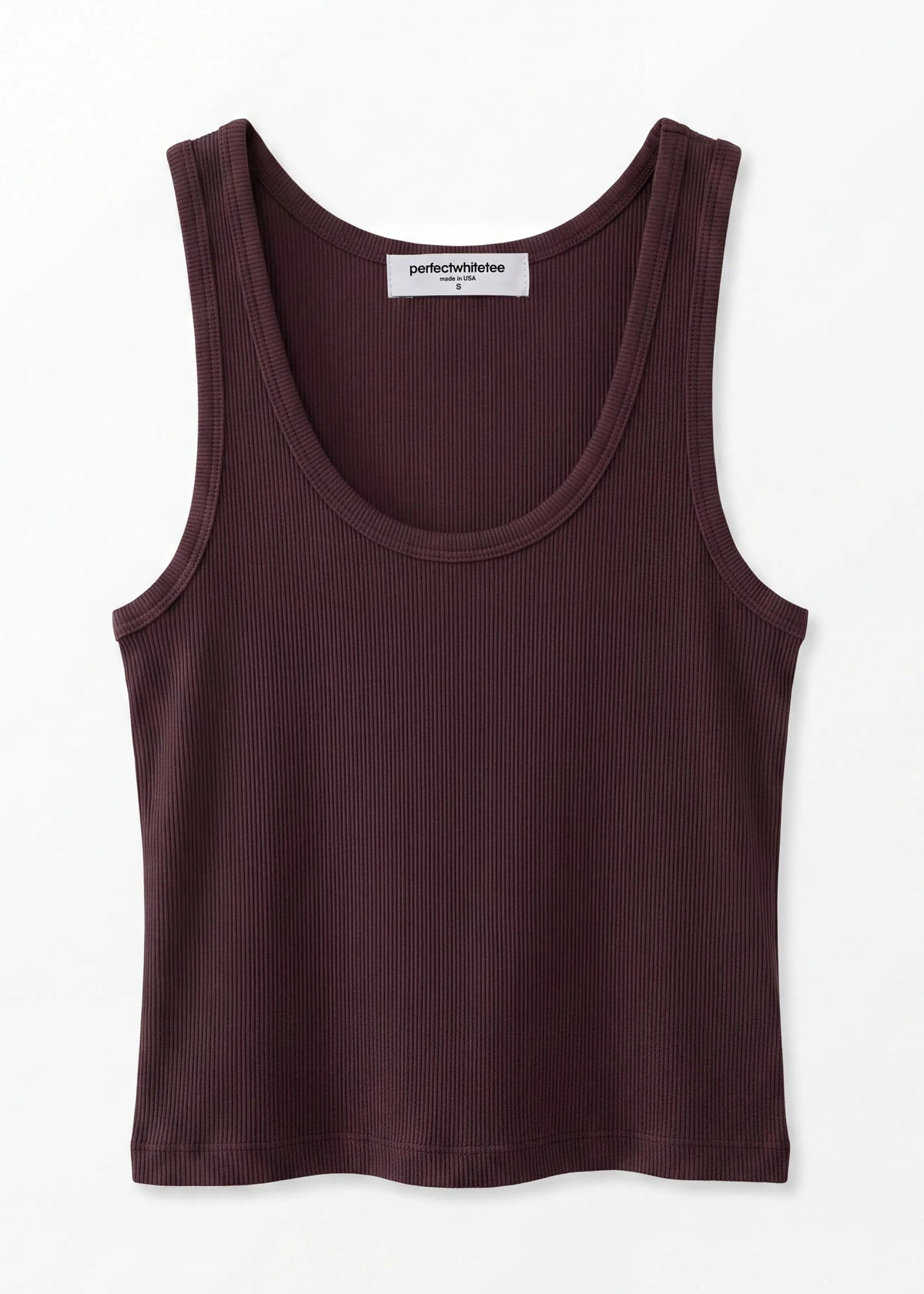 Perfect White Tee Blondie Rib Bra Friendly Tank | Cherry Lacquer