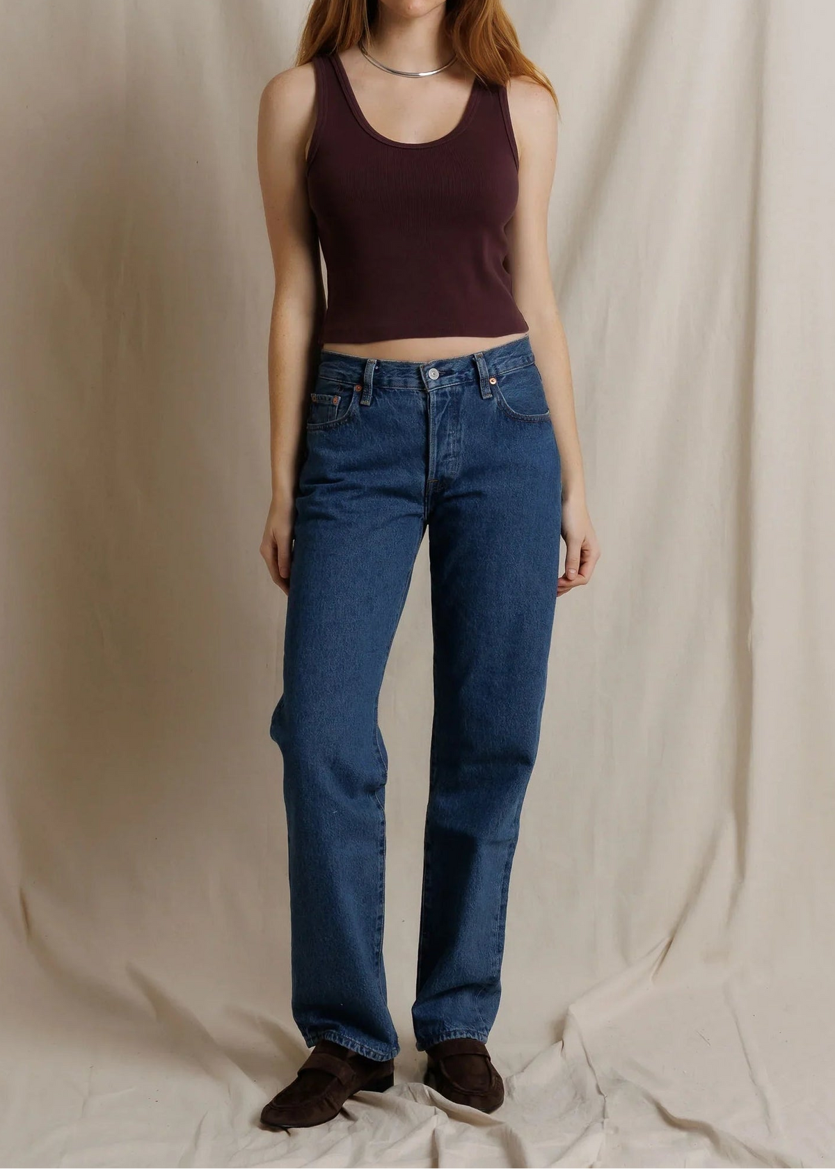 Perfect White Tee Blondie Rib Bra Friendly Tank | Cherry Lacquer