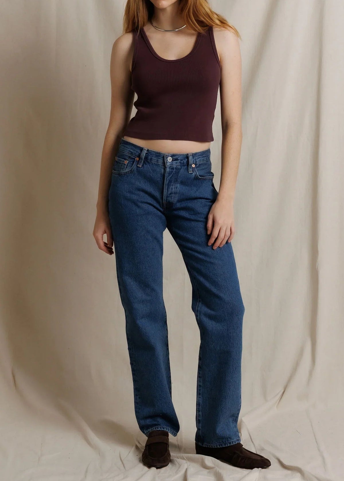 Perfect White Tee Blondie Rib Bra Friendly Tank | Cherry Lacquer