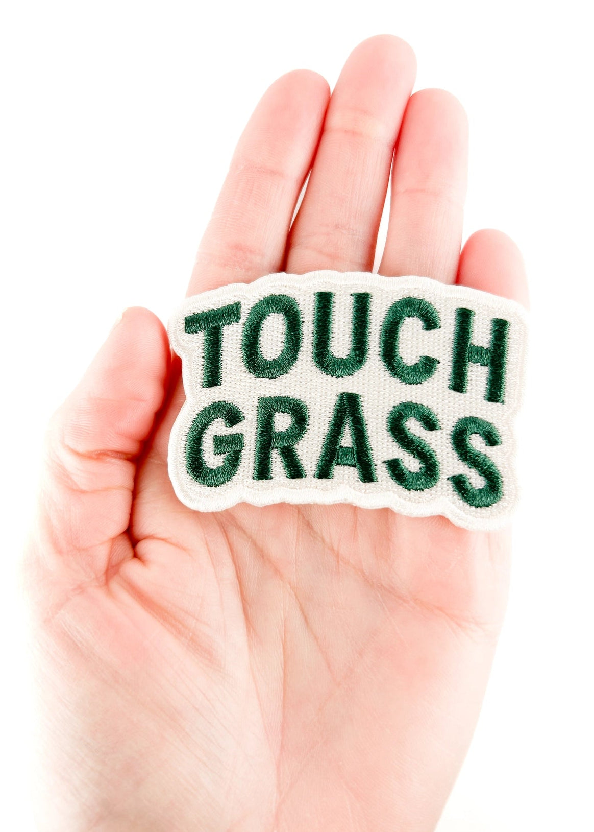 Field Trip Threads Touch Grass Embroidered Patch