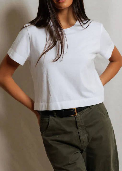 Perfect White Tee Cher Ringspun Cotton Crew Tee