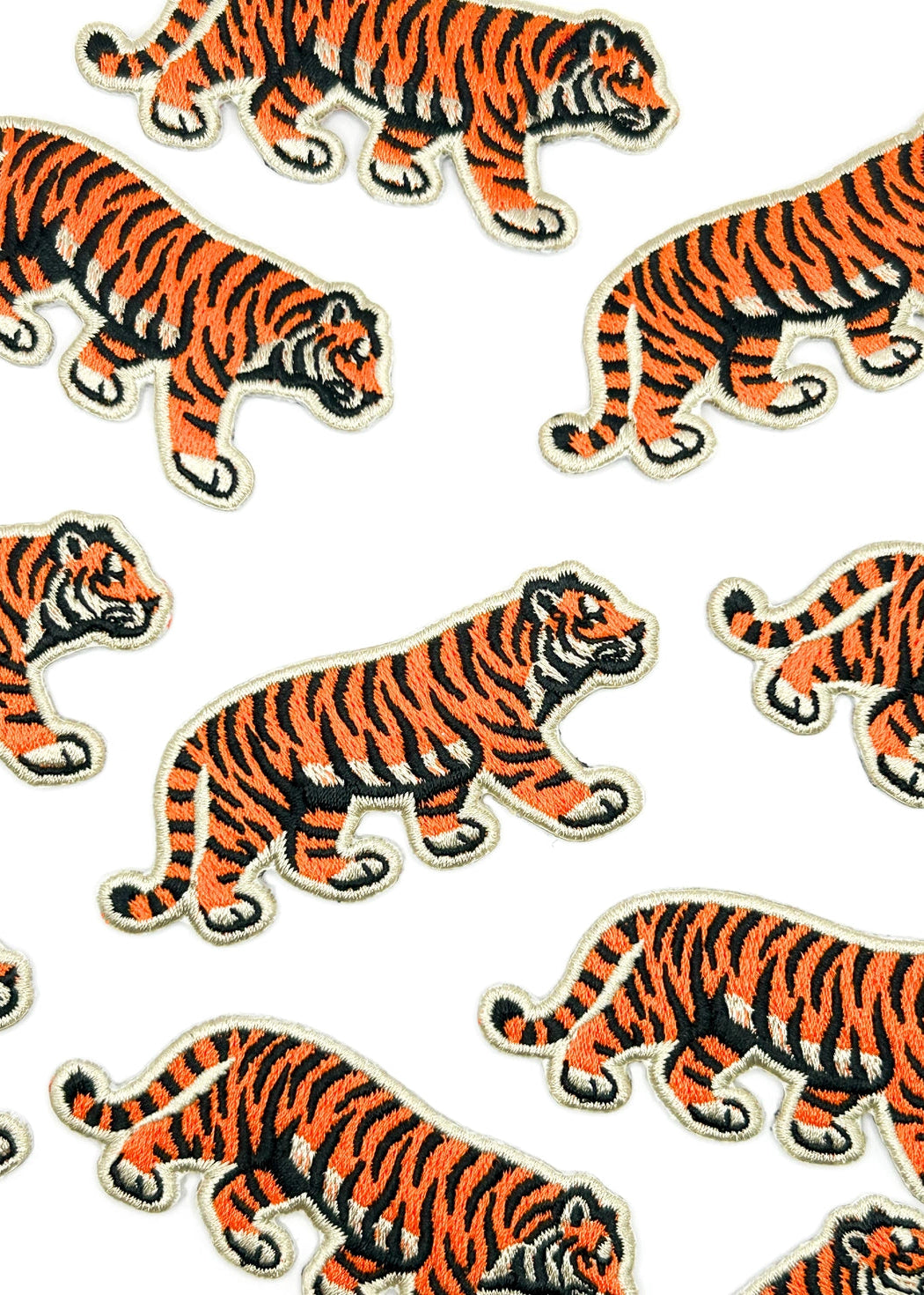 Field Trip Threads Tiger Embroidered Iron-On Patch