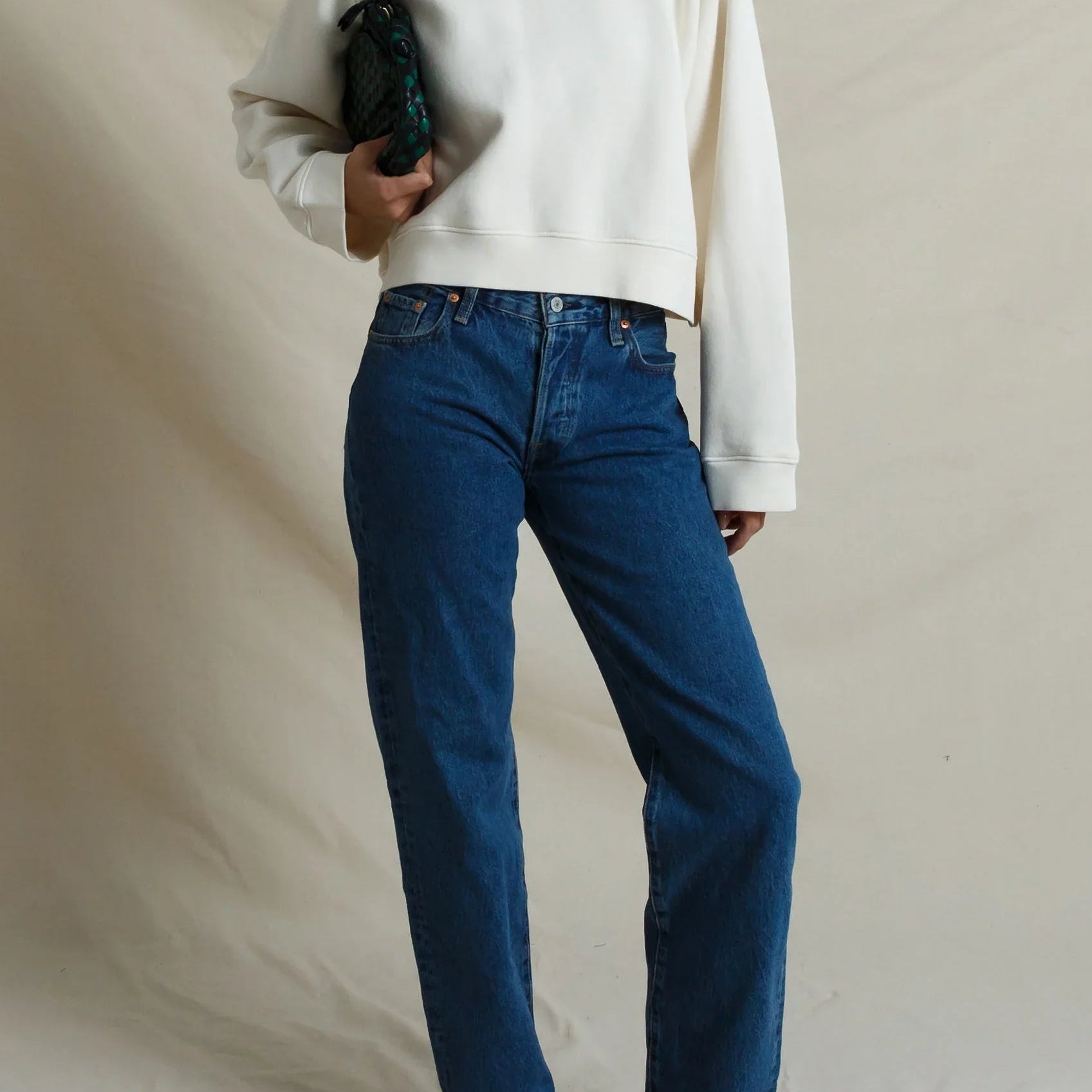 Perfect White Tee Danica Brushed Heavy Fleece Raglan Sweatshirt | Sugar