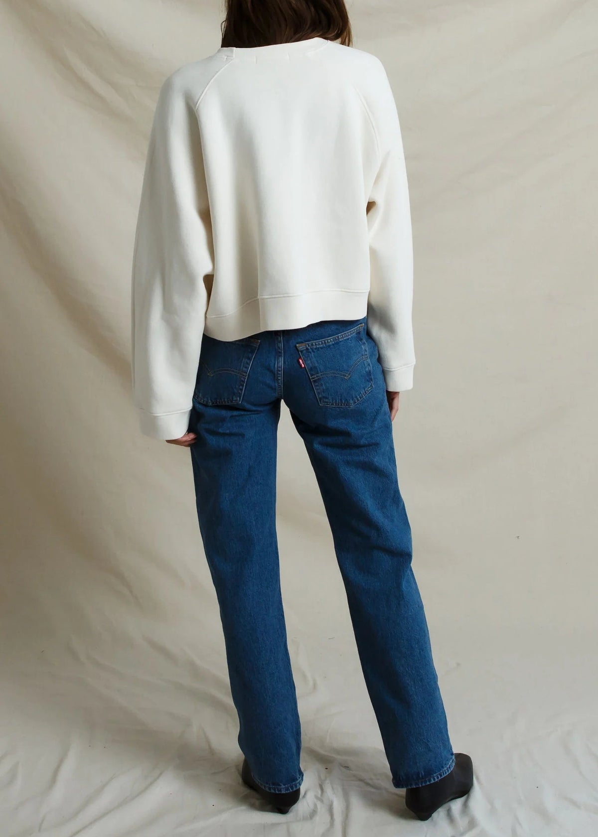 Perfect White Tee Danica Brushed Heavy Fleece Raglan Sweatshirt | Sugar