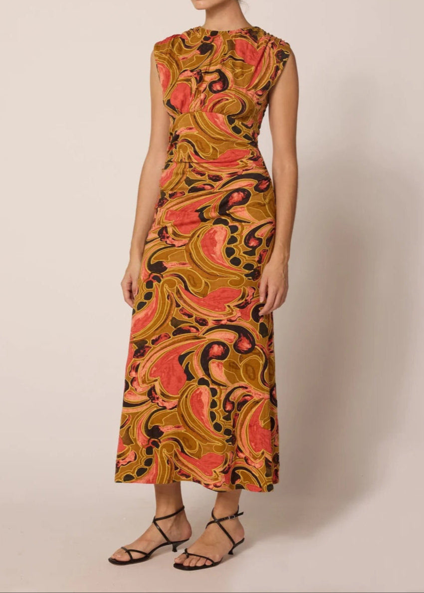 Cleobella Donna Ankle Dress | Osaria Print