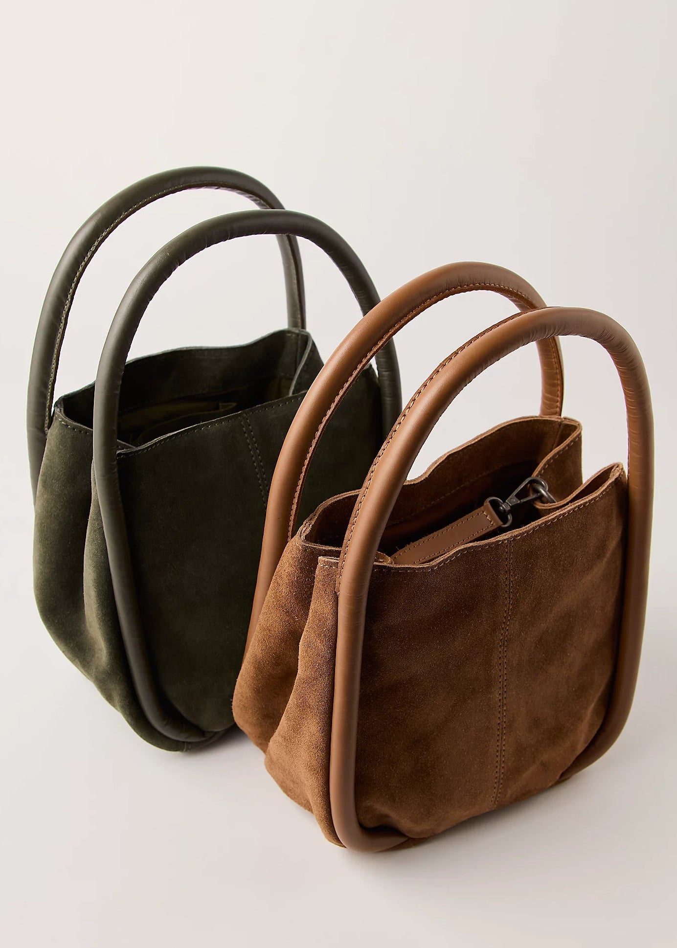 Free People Barlow Suede Bucket Bag | Cognac