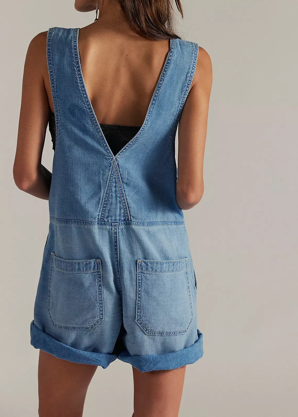 Free People We The Free Jude Shortalls | Light Indigo