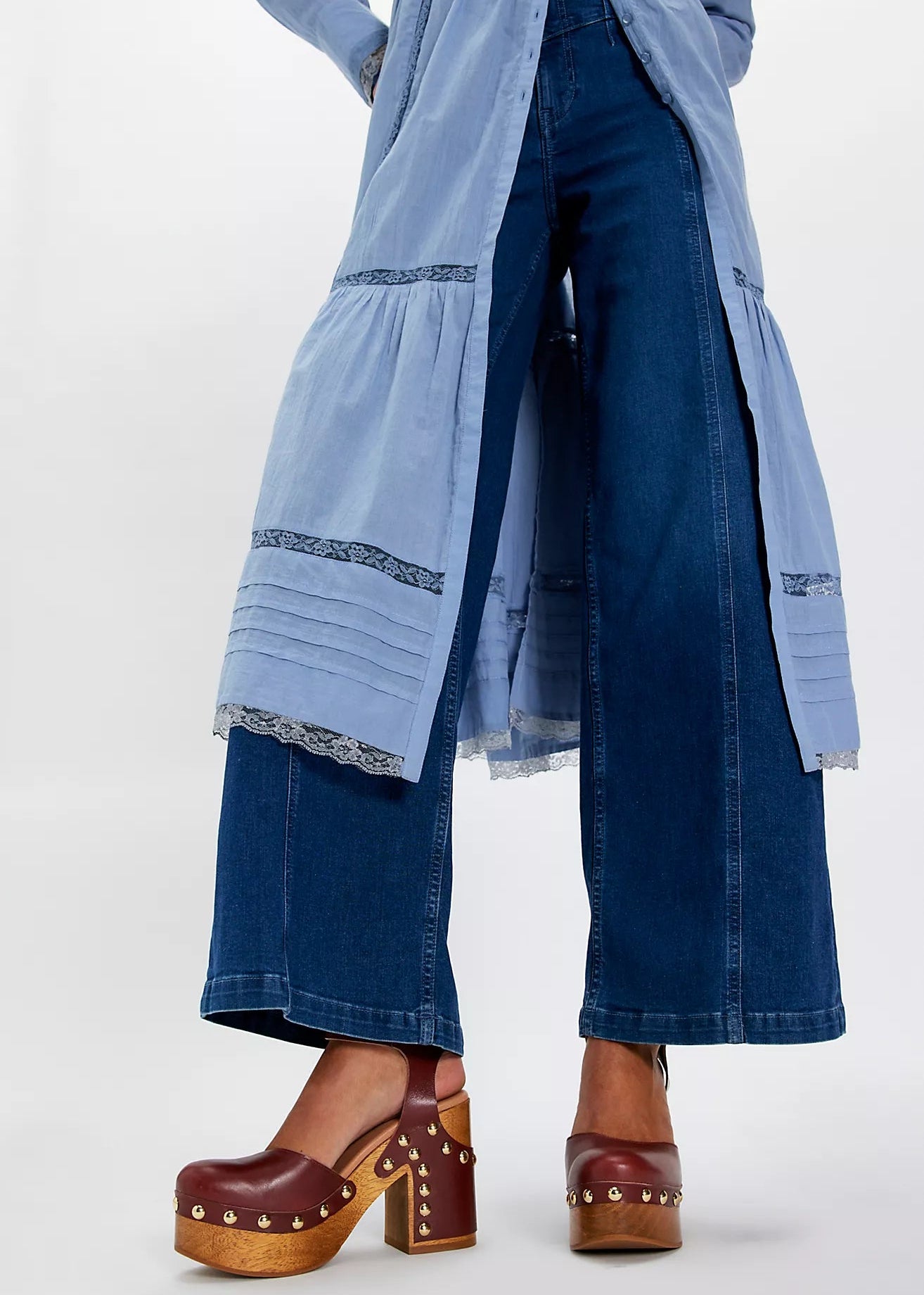 Free People Cecelia Studded Clog | Mahogany Amber