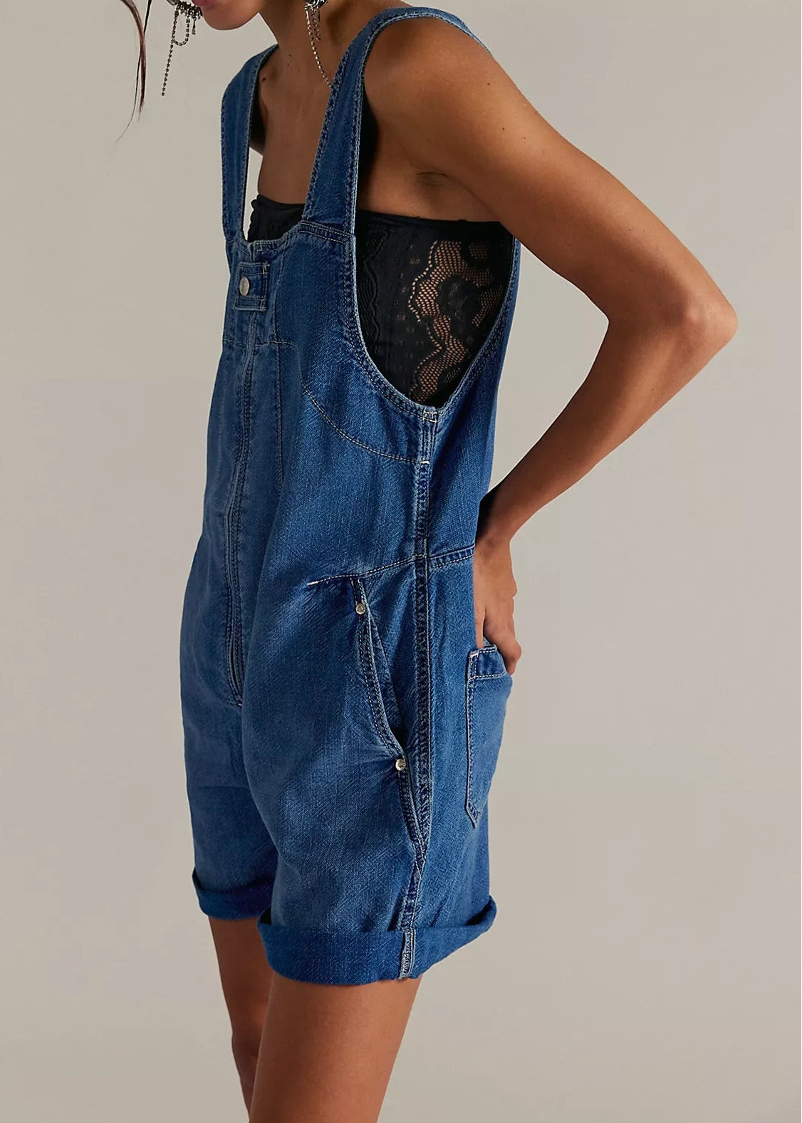 Free People We The Free Jude Shortalls | Mid Indigo