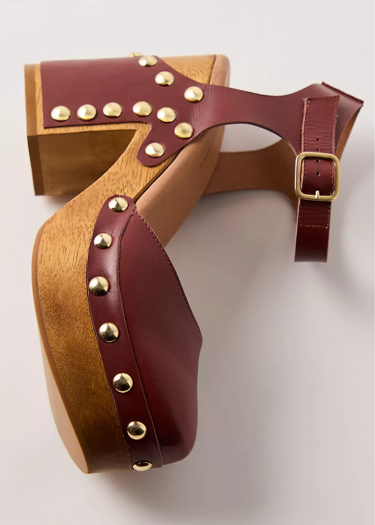 Free People Cecelia Studded Clog | Mahogany Amber