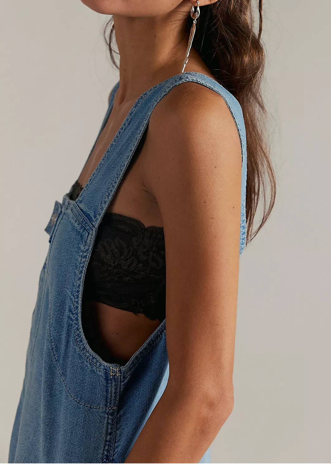 Free People We The Free Jude Shortalls | Light Indigo