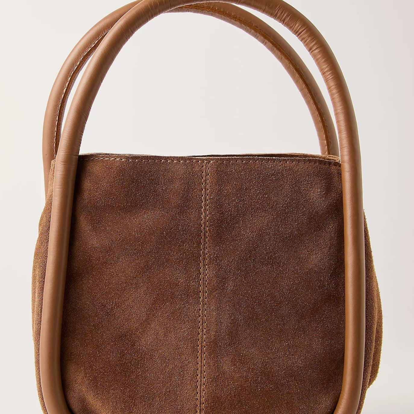 Free People Barlow Suede Bucket Bag | Cognac