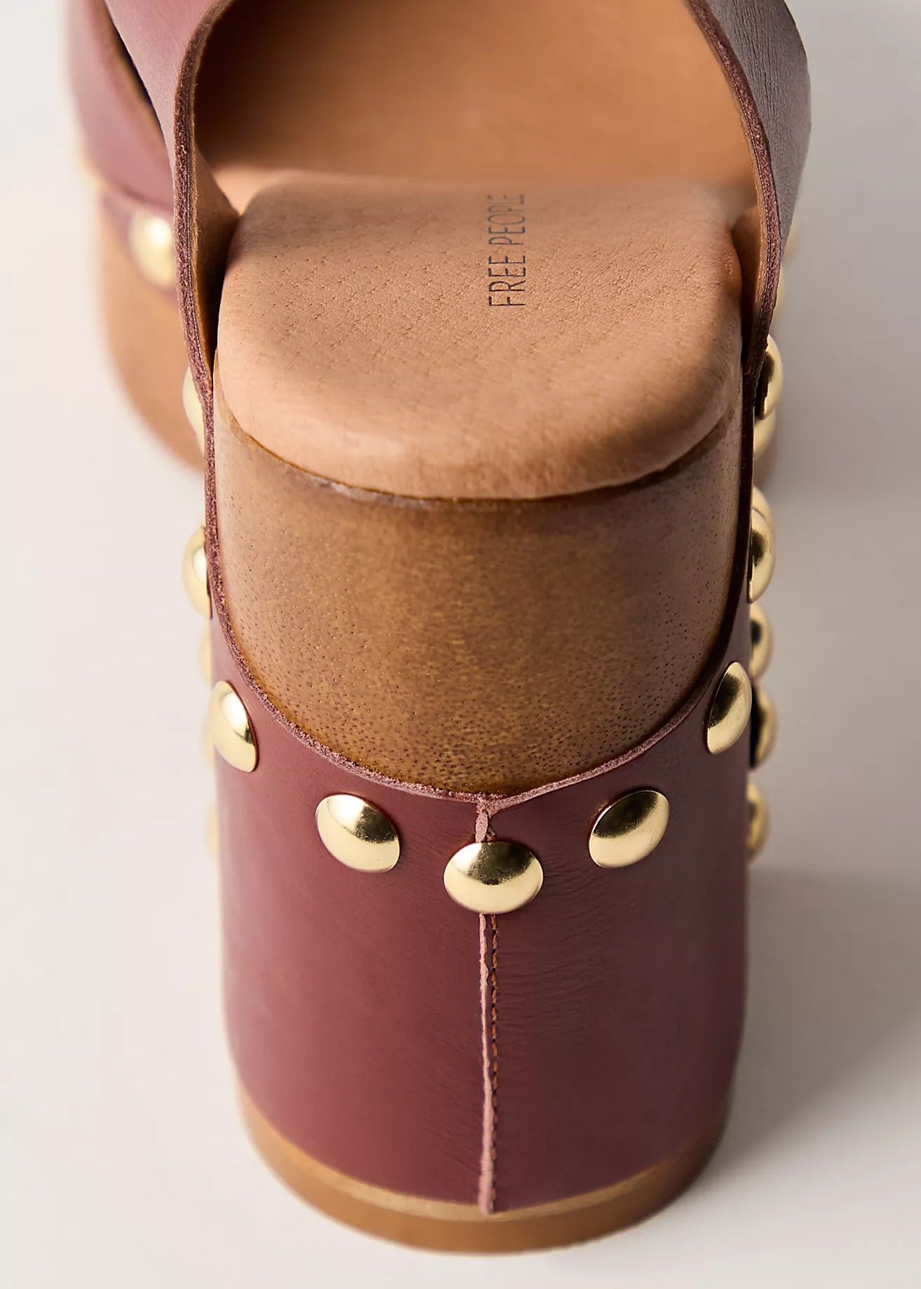 Free People Cecelia Studded Clog | Mahogany Amber