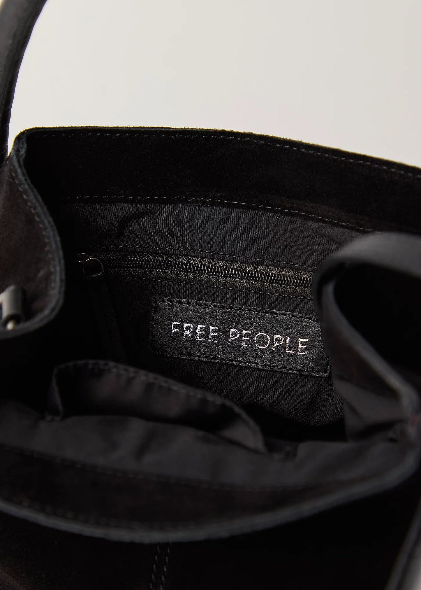 Free People Barlow Suede Bucket Bag | Black