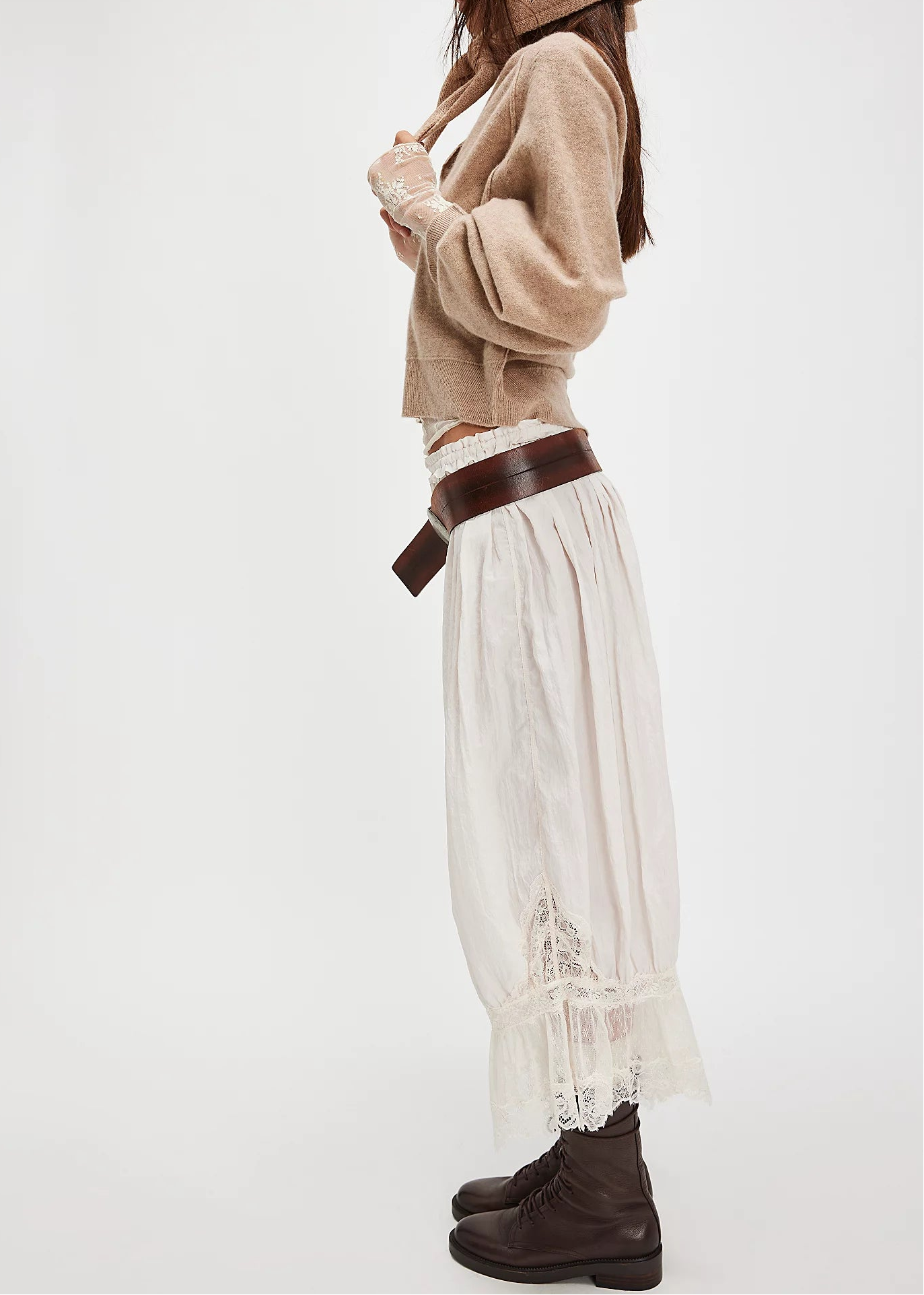 Free People Forever Young Bloomer Pants | White Alyssum