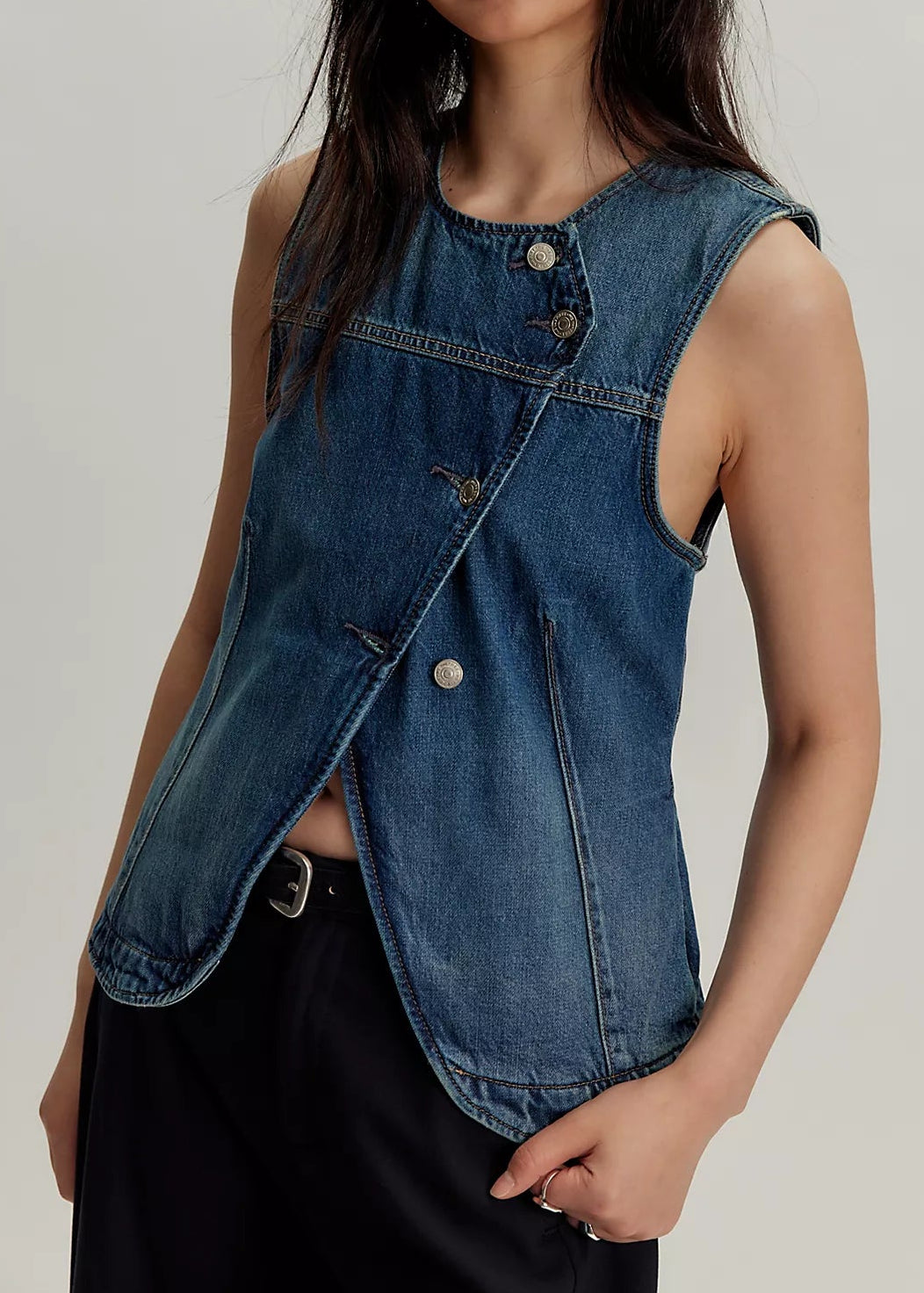 Free People We The Free Maris Denim Vest | Wall Flower